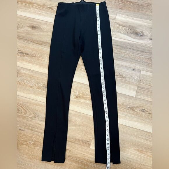 MONROW Women’s Heavy Stretch Slit Pants Black Size Small - Picture 10 of 14